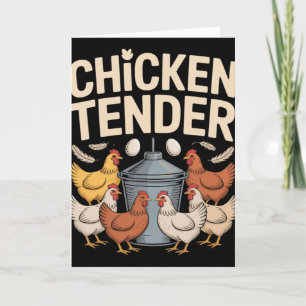 Tarjeta Pollo Tierno Chiste Granjero de Pollos Chiste Humo
