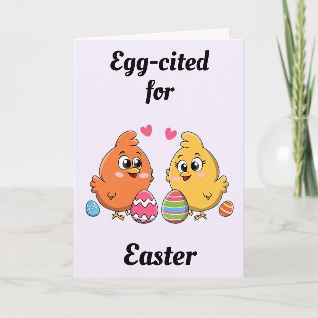 Tarjeta Pollos de Pascua (Anverso)