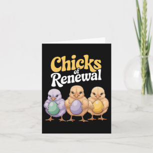Tarjeta Pollos de pollo de Pascua