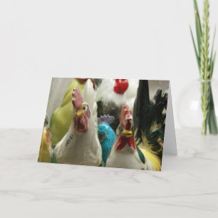 Tarjeta Pollos de Vidrio Antiguos para Todas las Ocasiones