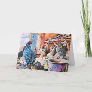 Tarjeta Pollos en el Granero