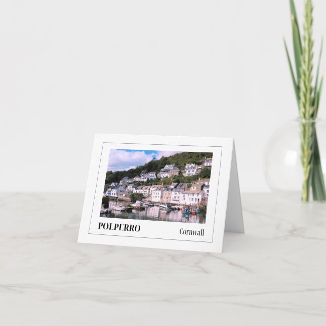 Tarjeta Polperro, Cornualles (Anverso)