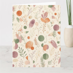 Tarjeta Polvo de Terracota Quemada Sage Polvoriento Boho L