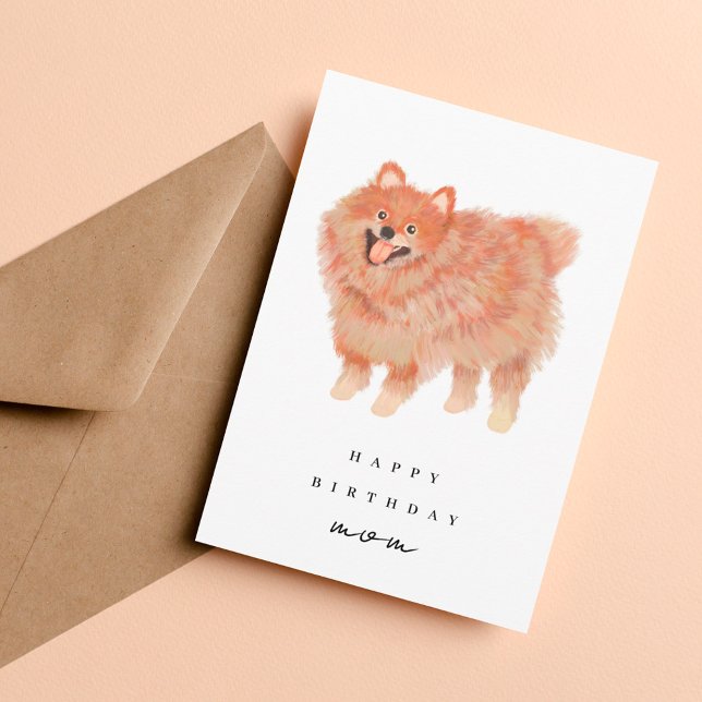 Tarjeta Pomeranian Birthday (Subido por el creador)