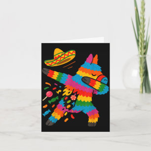 Tarjeta poncho mexicano dabbing cinco de mayo niño