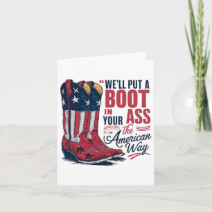Tarjeta Pondremos una bota en tu Nova Occidental 4 de Ju