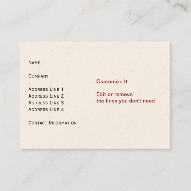 Tarjeta poner crema (Anverso)