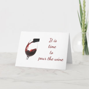 TARJETA *PONER EL VINO* MI *MEJOR CUMPLEAÑOS DE AMIGO*