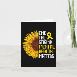Tarjeta Poner Fin Al Estigma De Salud Mental S Conciencia 