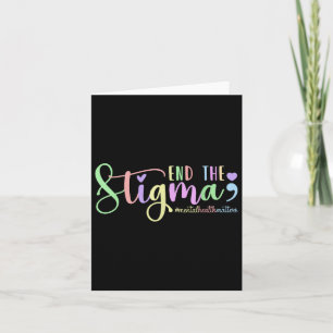Tarjeta Poner Fin Al Estigma De Salud Mental S Semicolón D