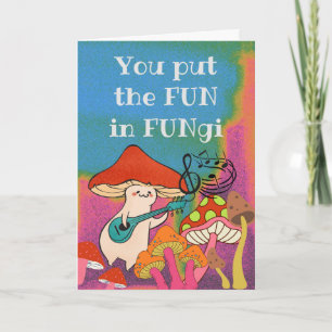 Tarjeta Pones la Diversión en Hongos FunGuy Para Él