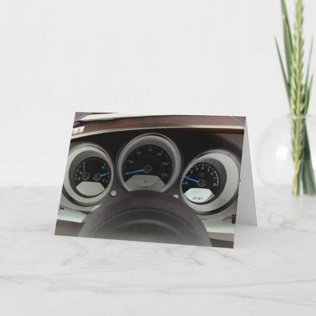 Tarjeta Ponga el pedal al metal (Anverso)