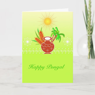 Tarjeta Pongal - festival indio del sur