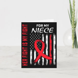 Tarjeta Pónganse rojos su lucha contra la enfermedad cardí