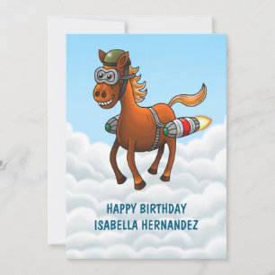 Tarjeta Poni Cohete Volador