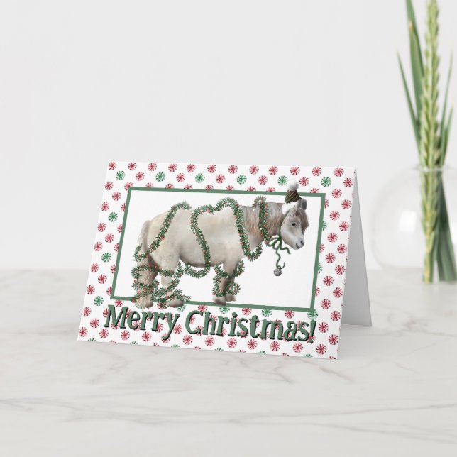 Tarjeta Poni de Navidad (Anverso)