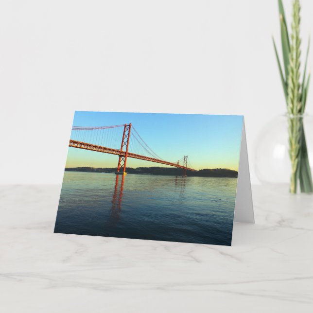 Tarjeta Ponte 25 de abril, LIsboa (Portugal) (Anverso)