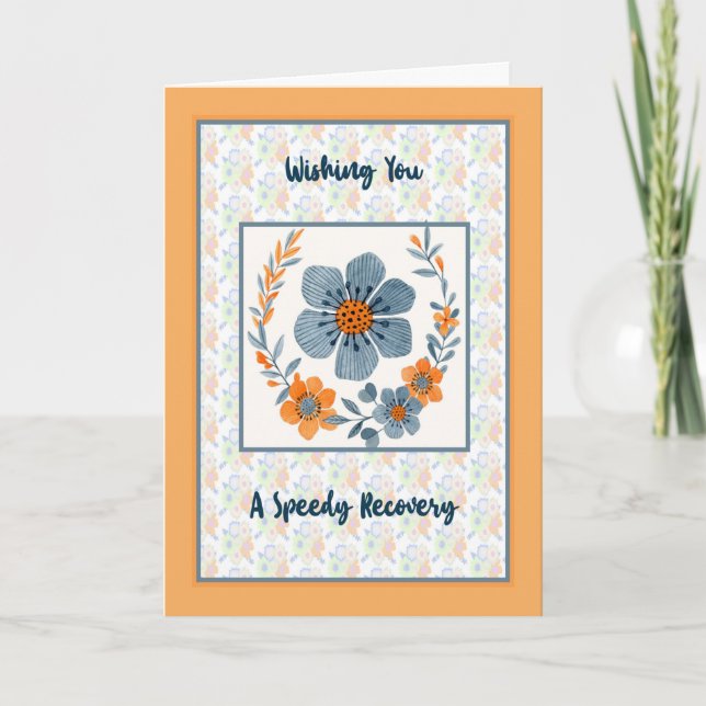 Tarjeta Ponte bien para alguien que se siente muy enfermo (Anverso)