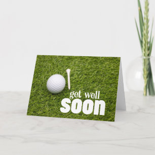 Tarjeta Ponte bien pronto con Golf ball para Golfer