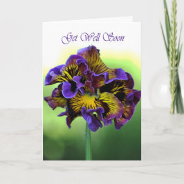 Tarjeta Ponte bien pronto, Frilly Daisy Flower