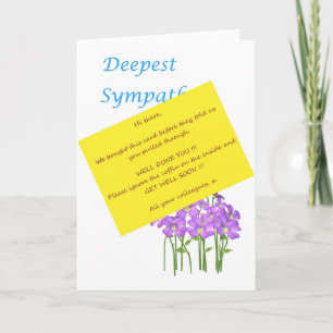 Tarjeta Ponte bien pronto - Gracioso