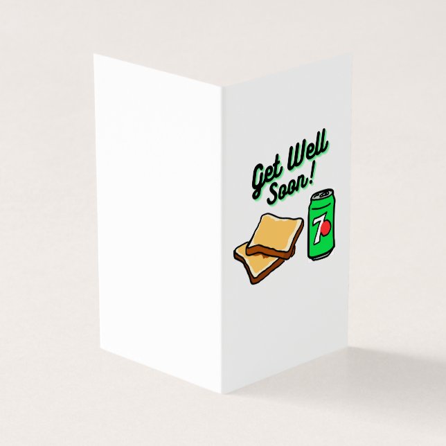 Tarjeta Ponte bien pronto - Humor irlandés (Exterior)