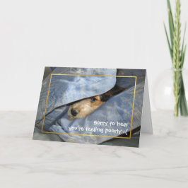 Tarjeta Ponte bien pronto perro