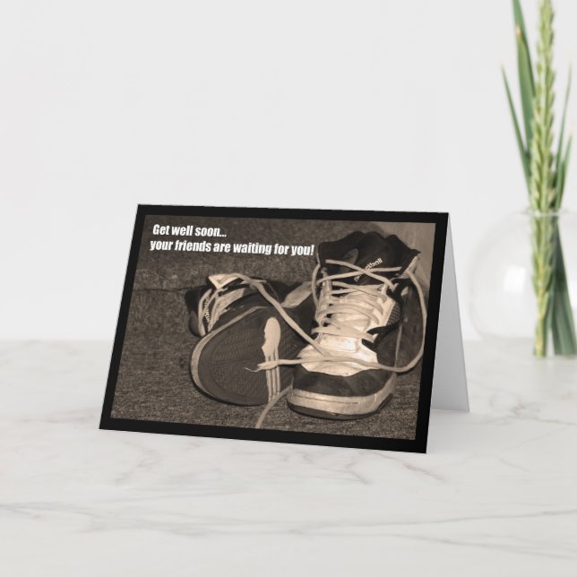 Tarjeta Ponte bien pronto tus amigos te extrañarán (Anverso)