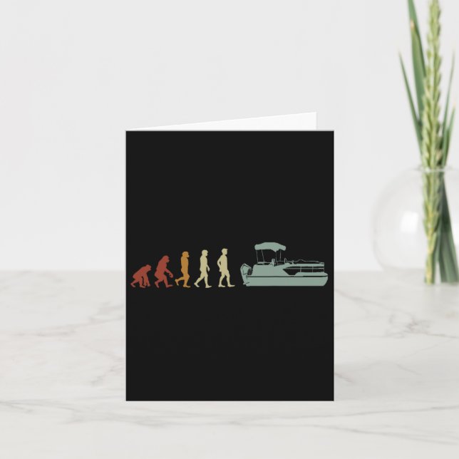 Tarjeta Pontón Para Hombres Mujeres Pantoon Boating Lake T (Anverso)