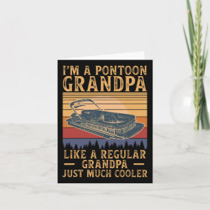 Tarjeta Pontón para los hombres del abuelo Pantoon Boating