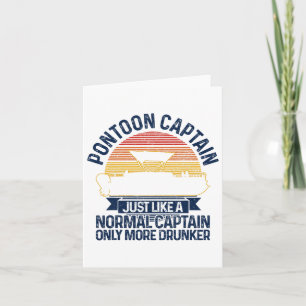Tarjeta Pontoon Boat Funny Gift