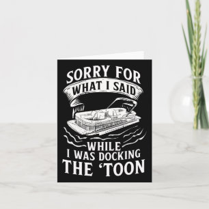 Tarjeta Pontoon Pontooning Toon Pantoon Pontoon Bote Lake