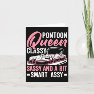 Tarjeta Pontoon Queen Cly Sy Y Un Poco Inteligente Y