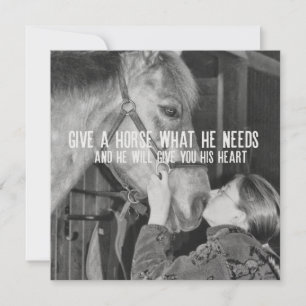 tarjeta PONY LOVE 5.25 x 5.25