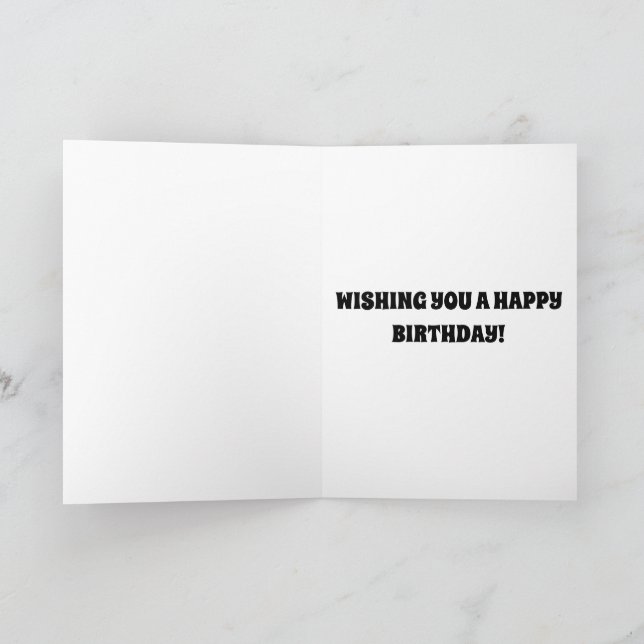 Tarjeta POO Globos Pastar niños graciosos lindo cumpleaños (Interior)