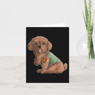 Tarjeta Poodle I love Mom Tattoo Dog Shirny Funny Mothers
