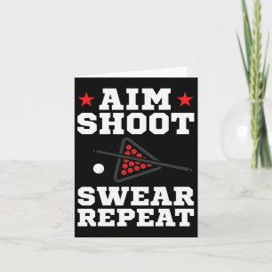 Tarjeta Pool Reproduciendo Aim Shoot Swear Repetir Pool Re