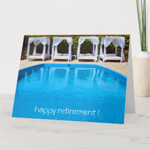 Tarjeta poolside retirement big