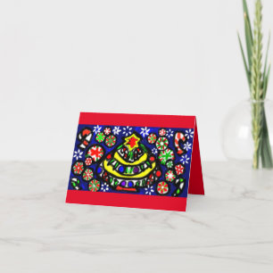 Tarjeta Pop Christmas arriba Menta