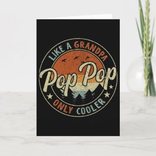 Tarjeta Pop Pop Como Un Abuelo Solo Que Más Guay Vintage R