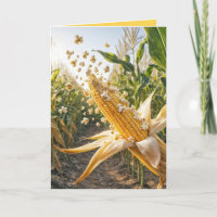 Popcorn Popping on the Corn Cob