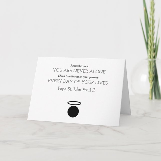 Tarjeta Pope St. John Paul II Quote Card (Anverso)