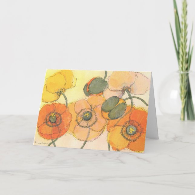 Tarjeta Poppies (Anverso)