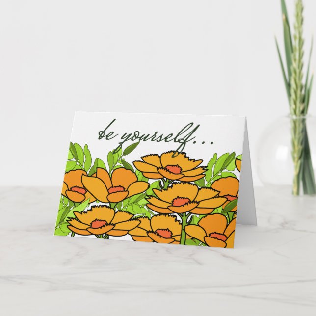 Tarjeta Poppies personalizados por valor (Anverso)
