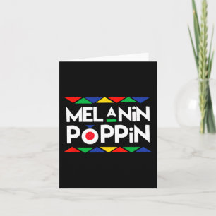Tarjeta Poppin Black History Gira la historia negra africa