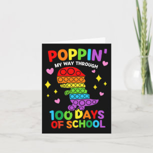 Tarjeta Poppin Mi Camino A Través De 100 Días De Dinosauri