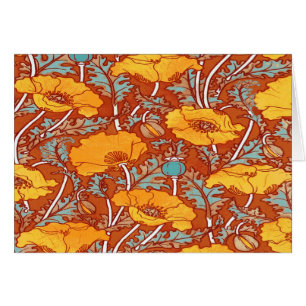 Tarjeta ~ Poppy de vintage