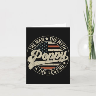 Tarjeta Poppy The One And Only The Legend Flag Fathers Day