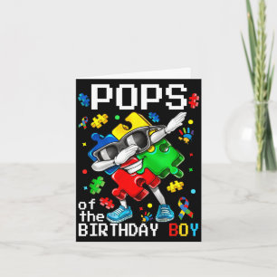Tarjeta Pops del niño del cumpleaños pieza de rompecabezas