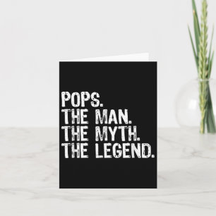 Tarjeta Pops El Hombre El Mito La Leyenda Cool Divertido 